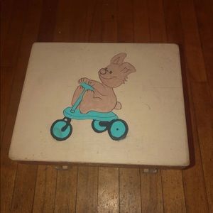 Adorable sturdy handmade stepstool for toddlers